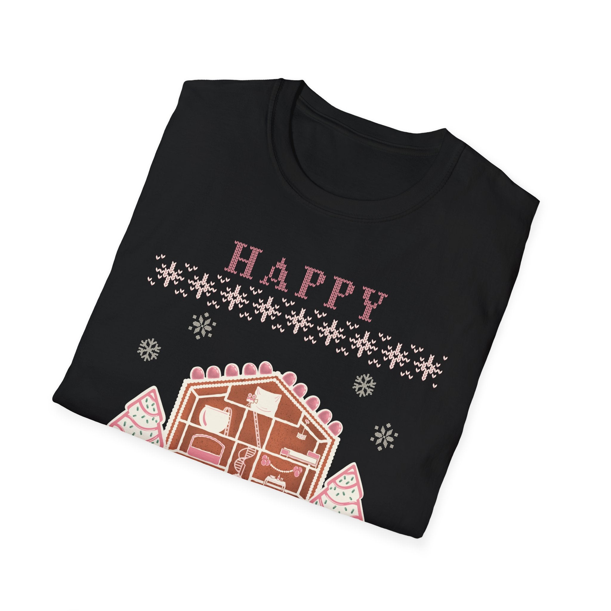 Happy Holitays Lover Gingerbread House Christmas T-Shirt