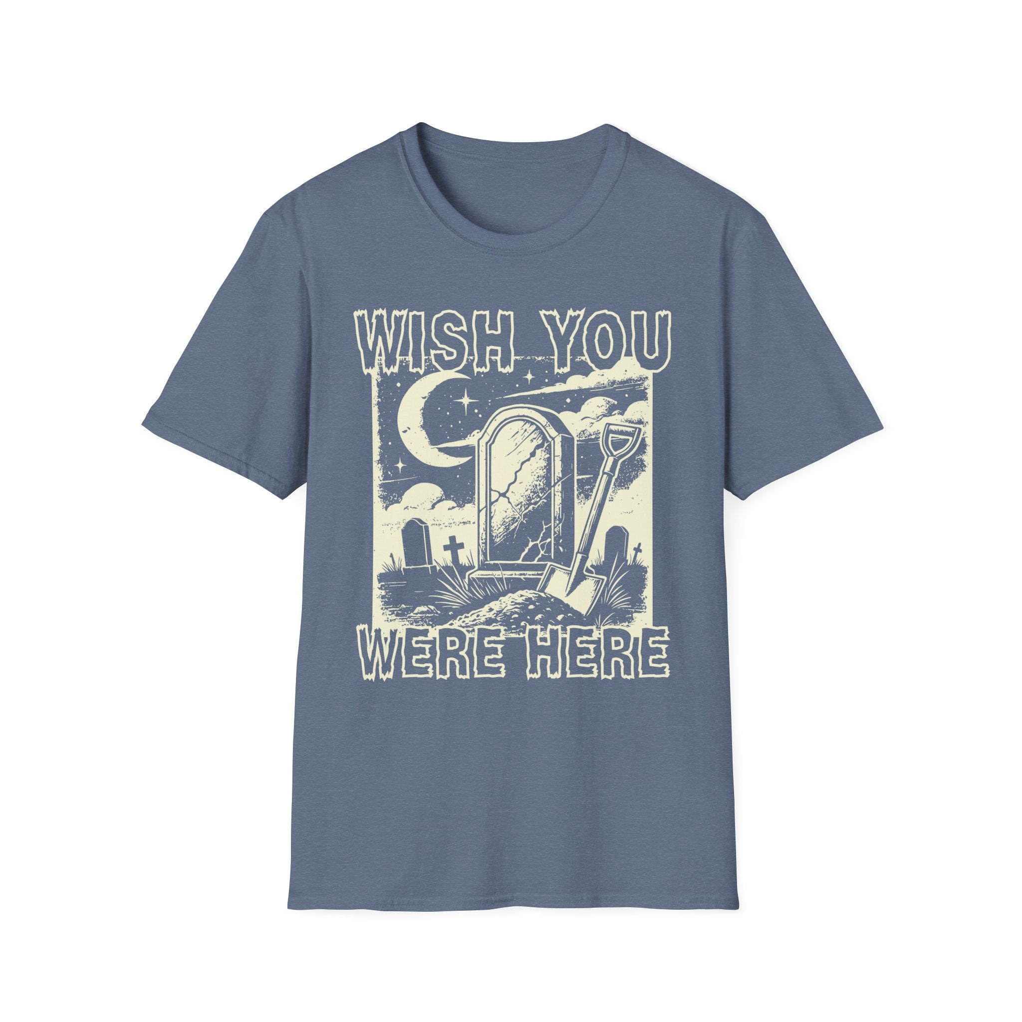 Wish You Were Here Graveyard White Graphic T-Shirt
