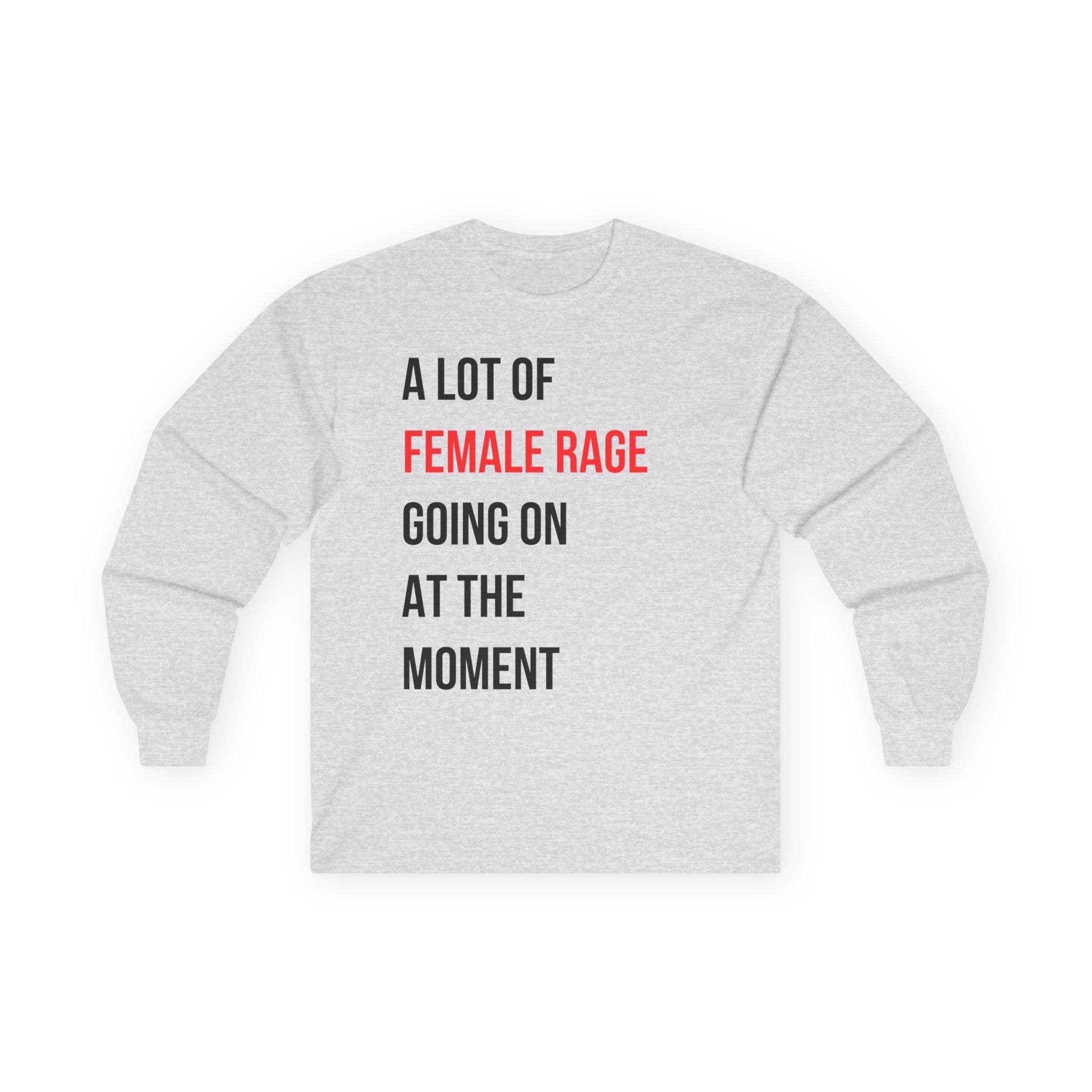 A Lot of Female Rage Going on at the Moment Long Sleeve Tee