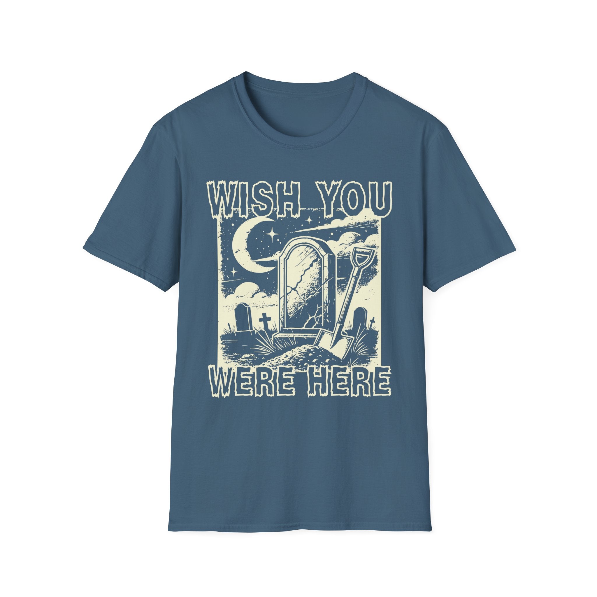 Wish You Were Here Graveyard White Graphic T-Shirt