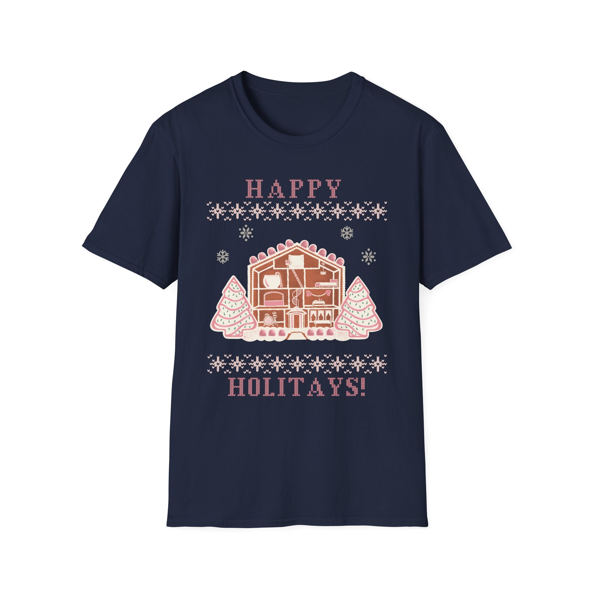 Happy Holitays Lover Gingerbread House Christmas T-Shirt