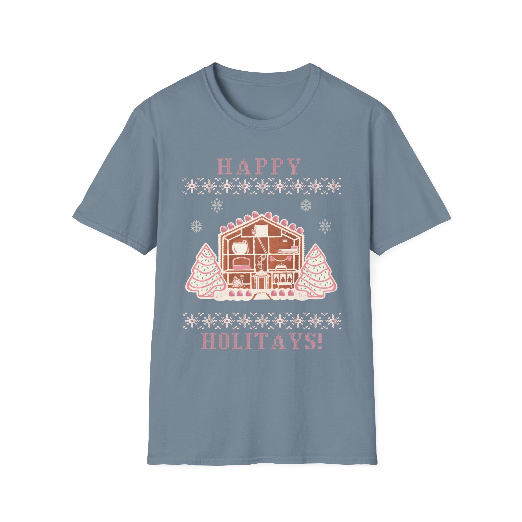 Happy Holitays Lover Gingerbread House Christmas T-Shirt