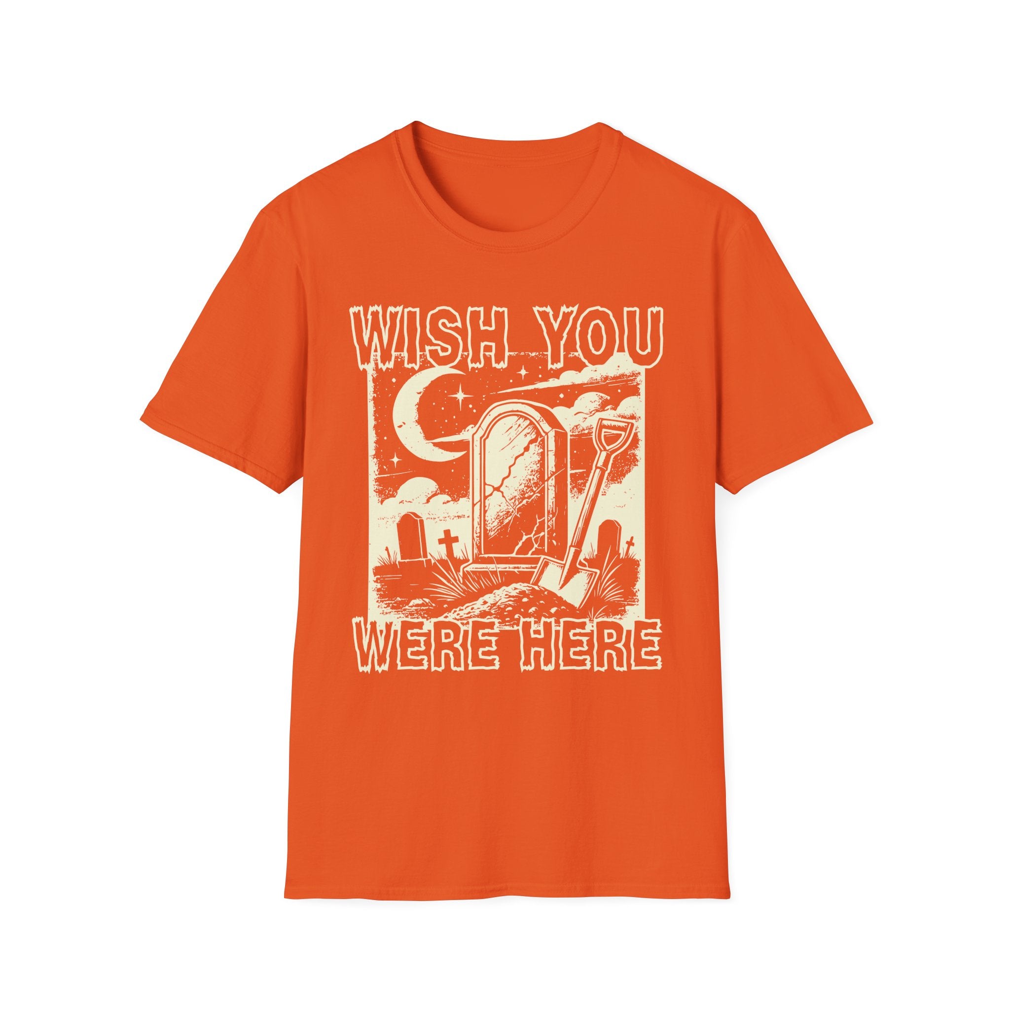 Wish You Were Here Graveyard White Graphic T-Shirt