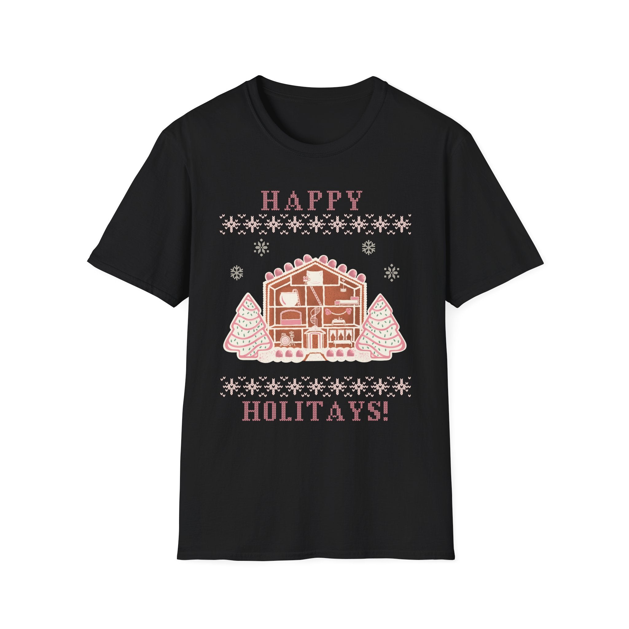 Happy Holitays Lover Gingerbread House Christmas T-Shirt