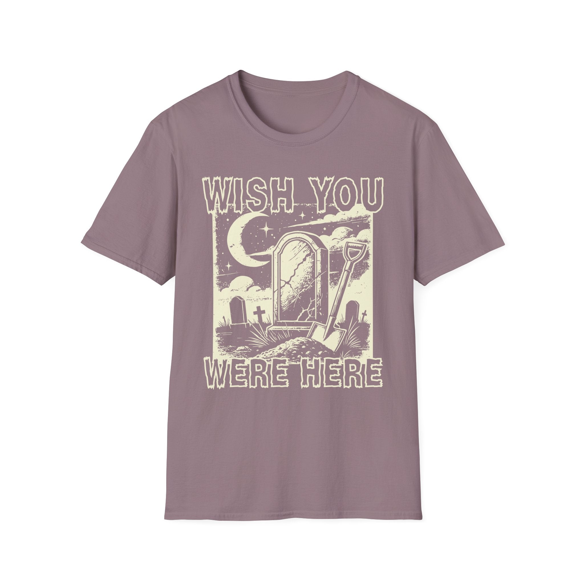 Wish You Were Here Graveyard White Graphic T-Shirt