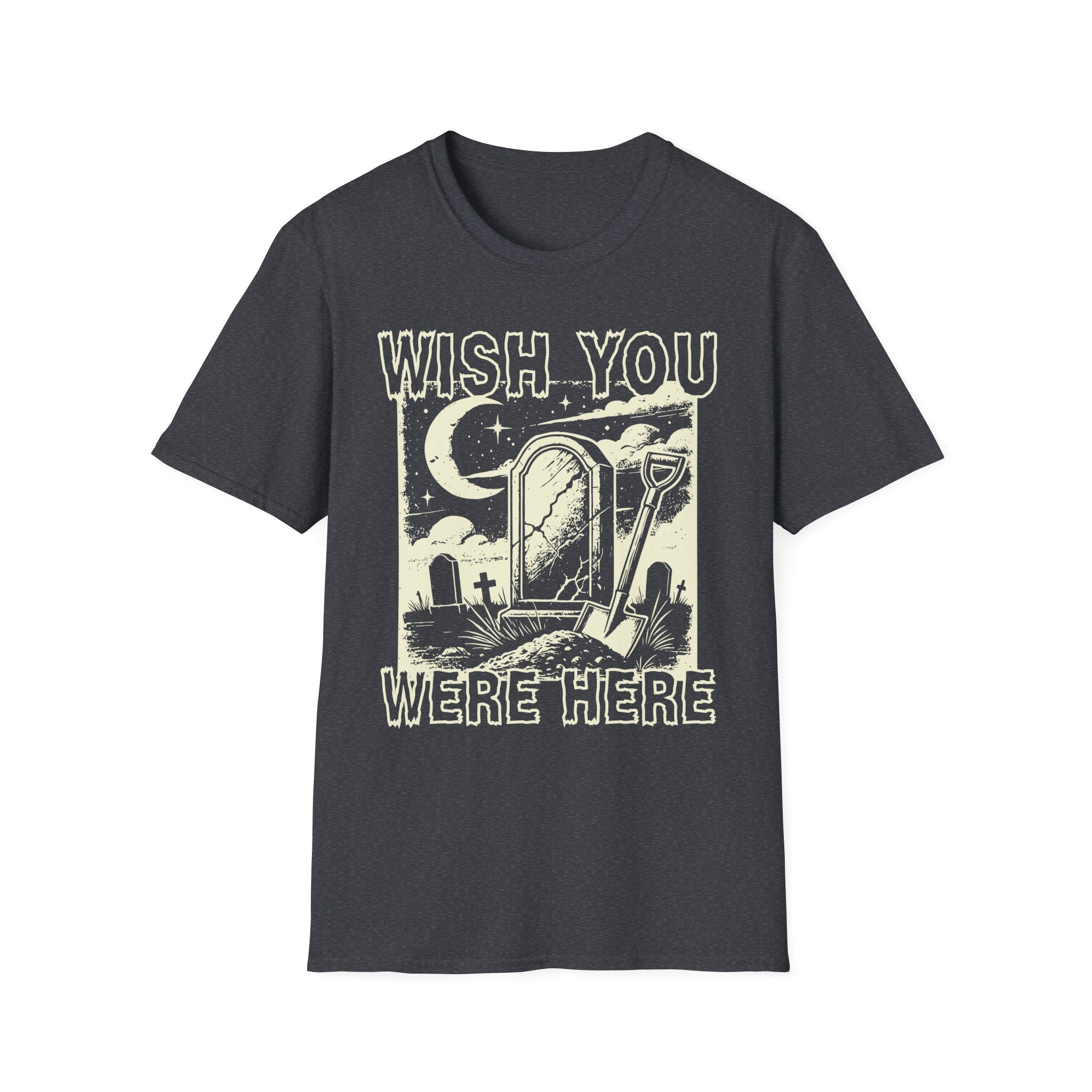 Wish You Were Here Graveyard White Graphic T-Shirt