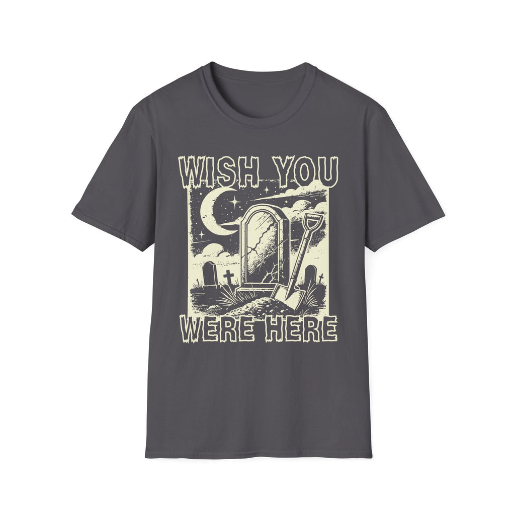 Wish You Were Here Graveyard White Graphic T-Shirt