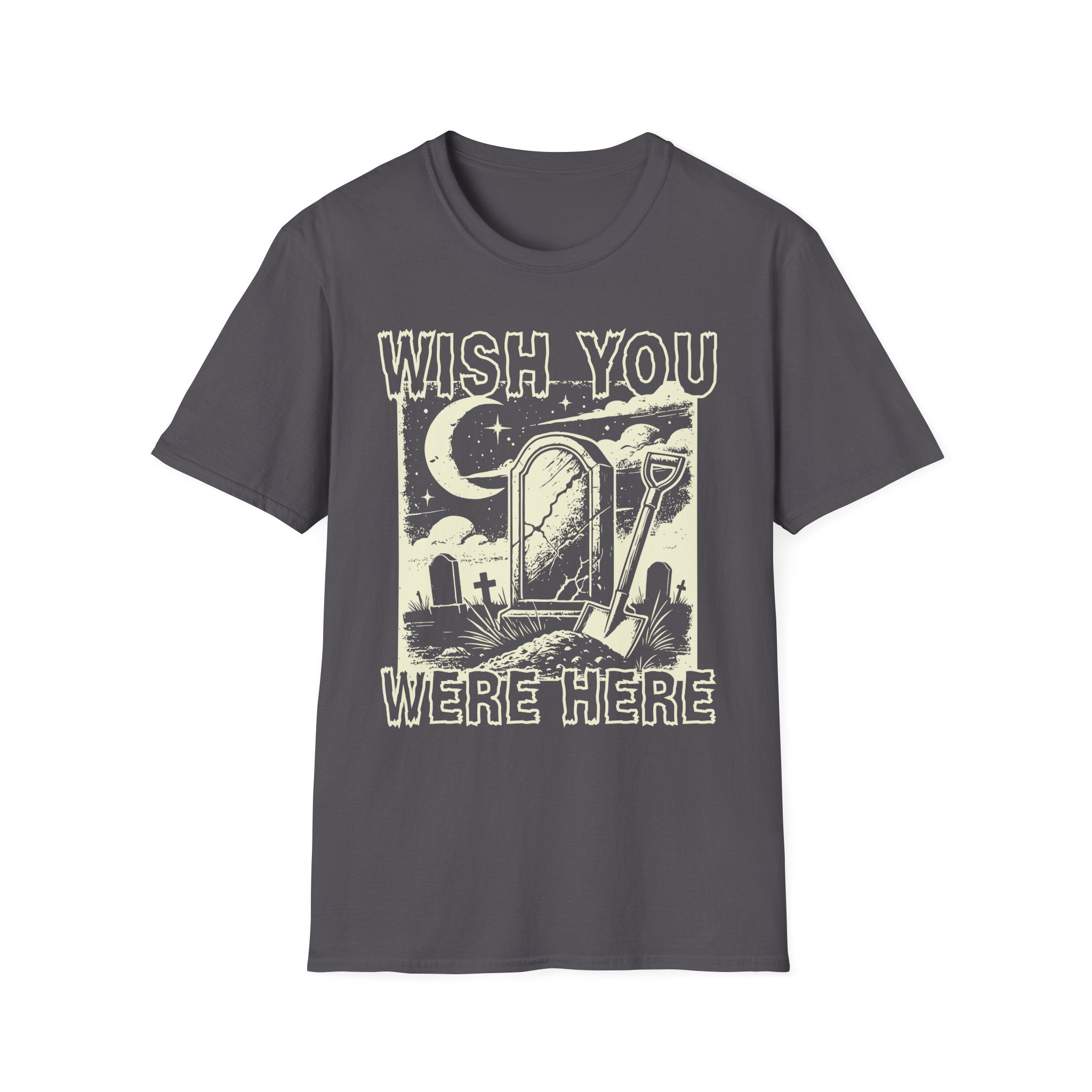 Wish You Were Here Graveyard White Graphic T-Shirt