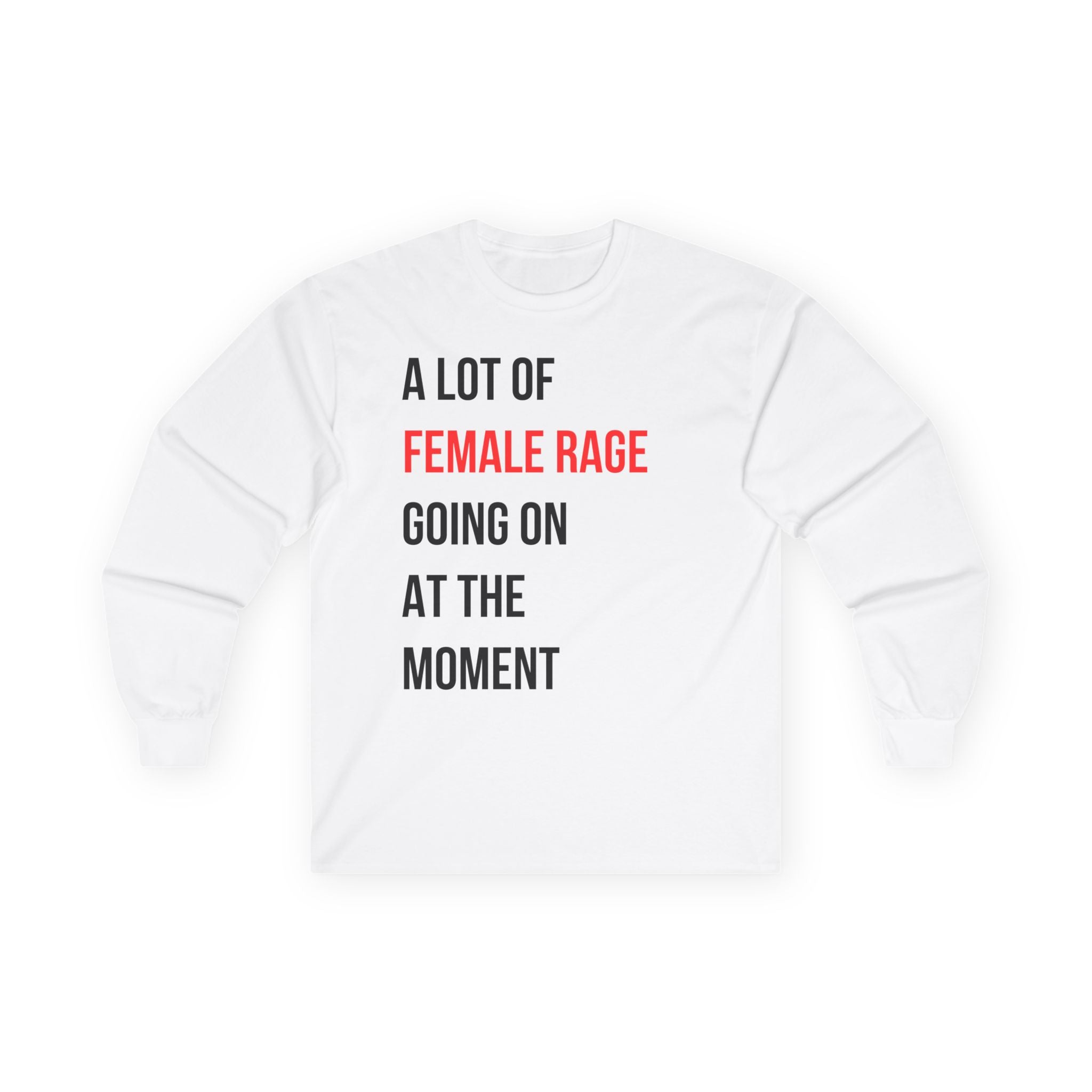 A Lot of Female Rage Going on at the Moment Long Sleeve Tee