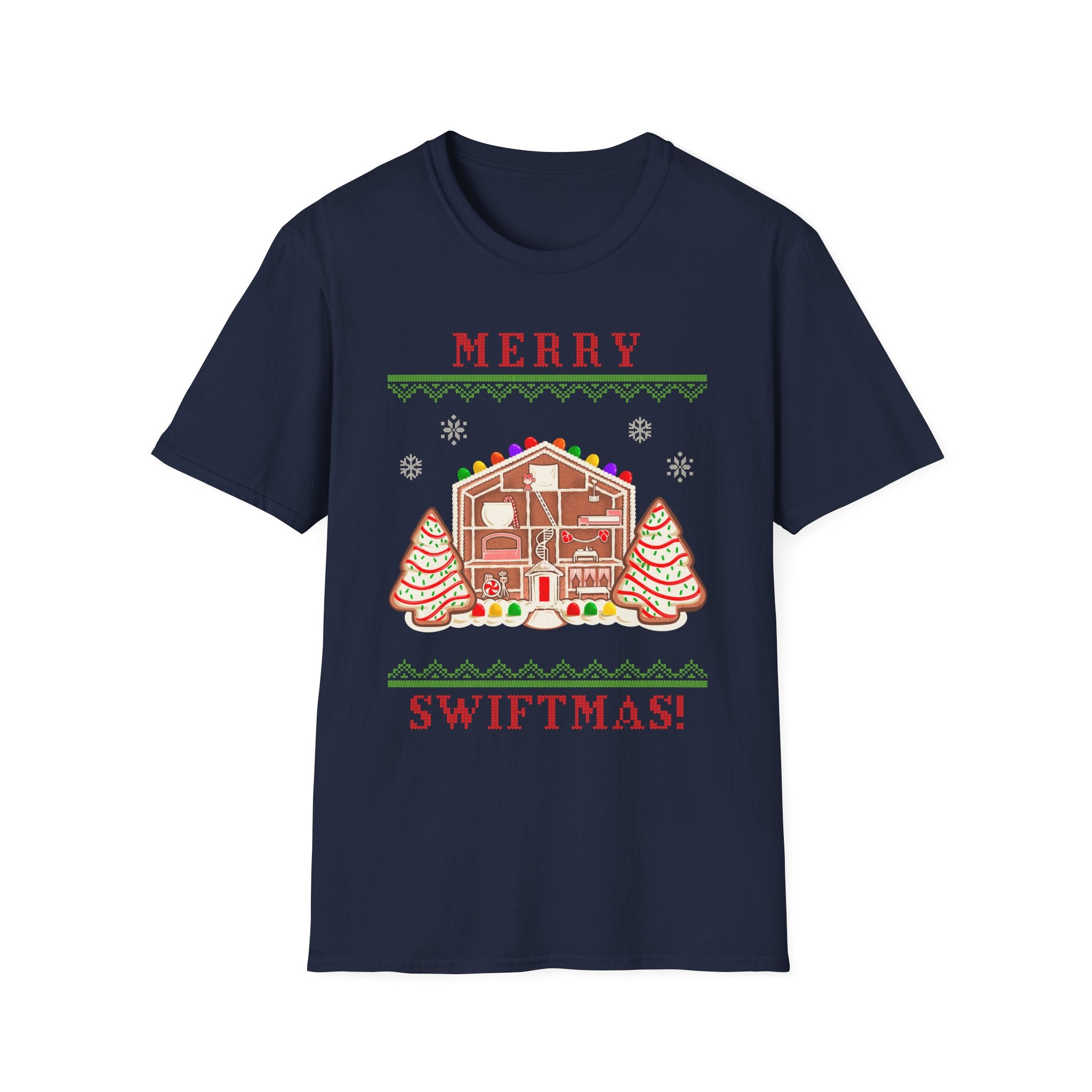 Merry Swiftmas Lover Gingerbread House Holiday T-Shirt