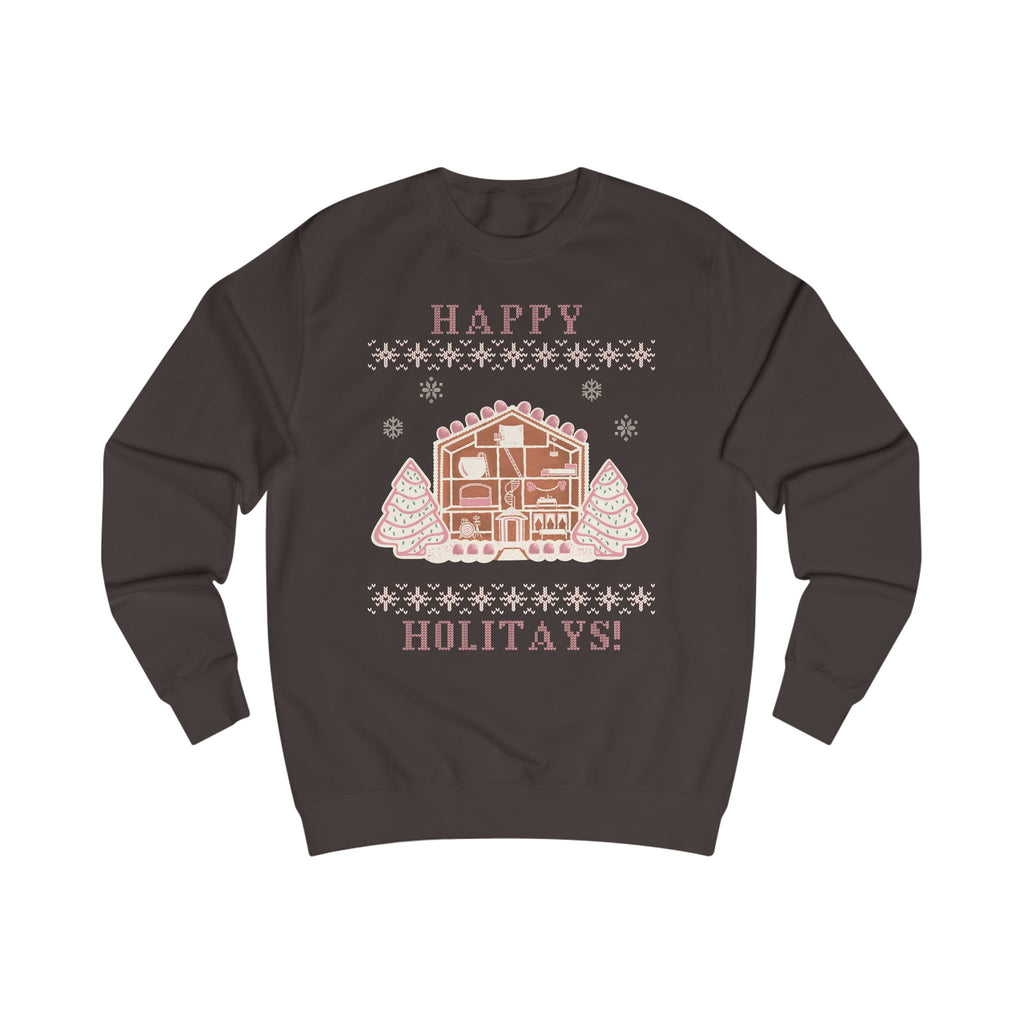 Happy Holitays Lover Gingerbread House Christmas Sweatshirt