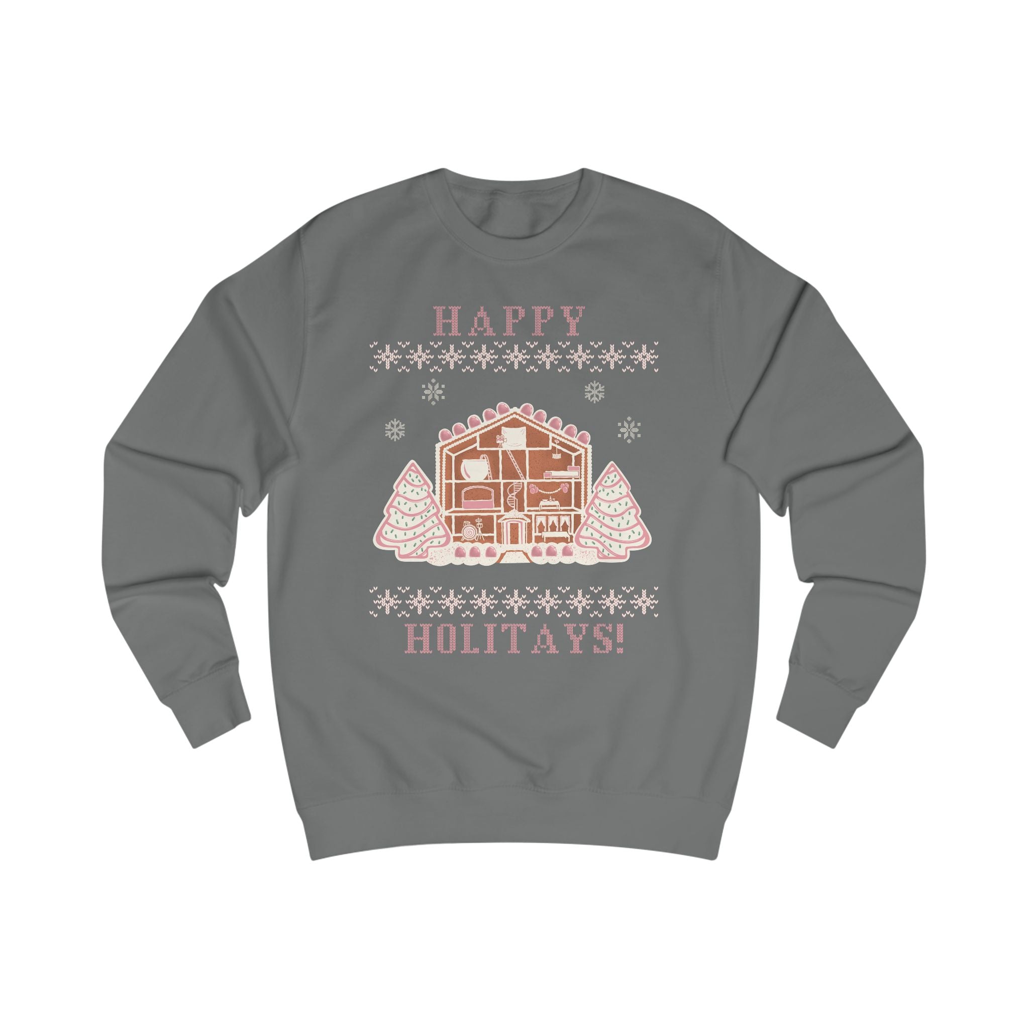 Happy Holitays Lover Gingerbread House Christmas Sweatshirt