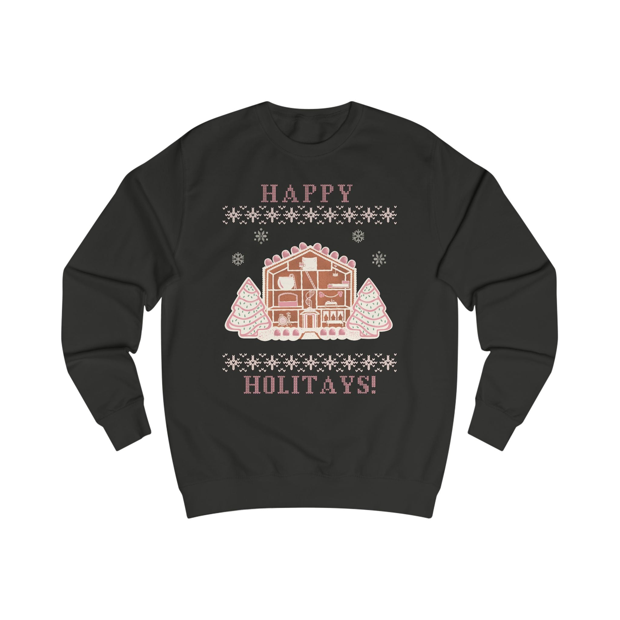 Happy Holitays Lover Gingerbread House Christmas Sweatshirt