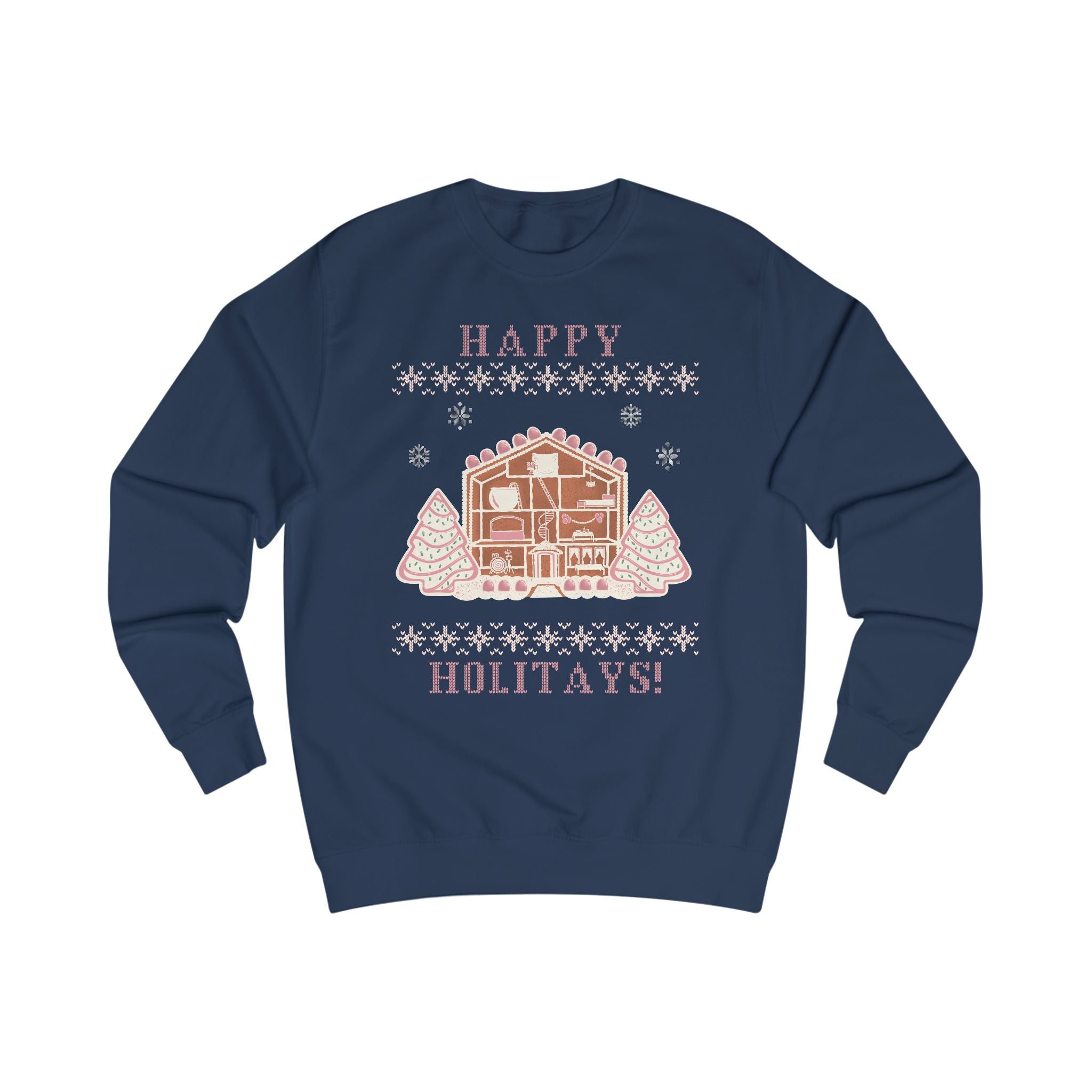 Happy Holitays Lover Gingerbread House Christmas Sweatshirt