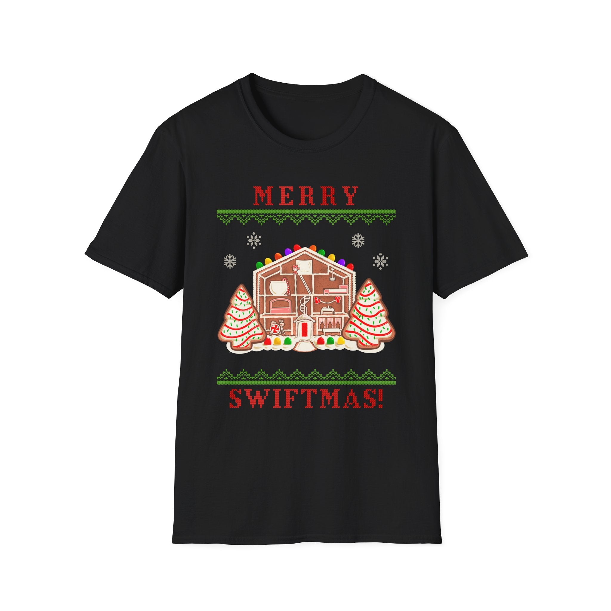 Merry Swiftmas Lover Gingerbread House Holiday T-Shirt